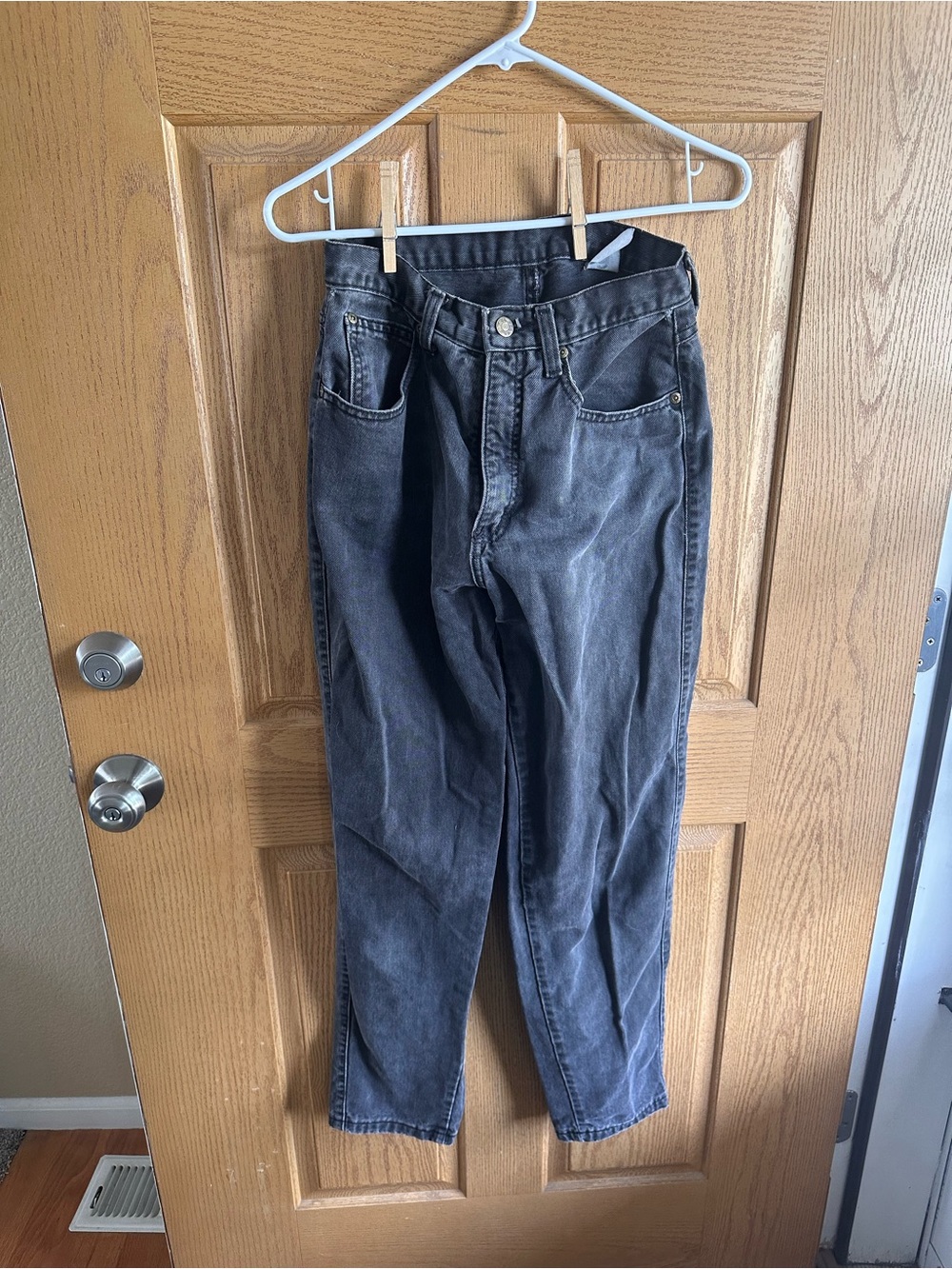 Vintage woman’s faded black zena jeans